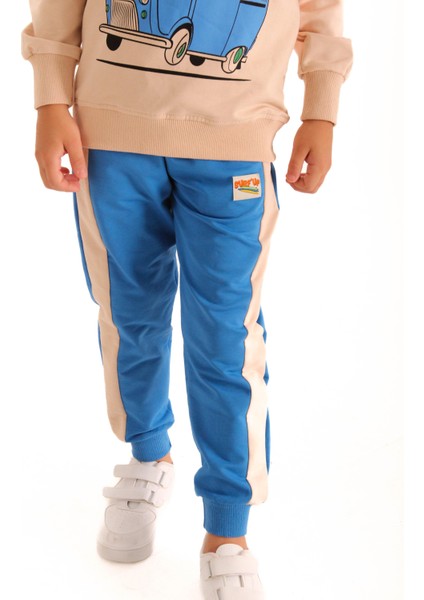 Pamuklu Surf Up Baskılı Erkek Çocuk Ikili Takım Mavi fırsatları