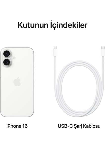 iPhone 16 512GB Beyaz