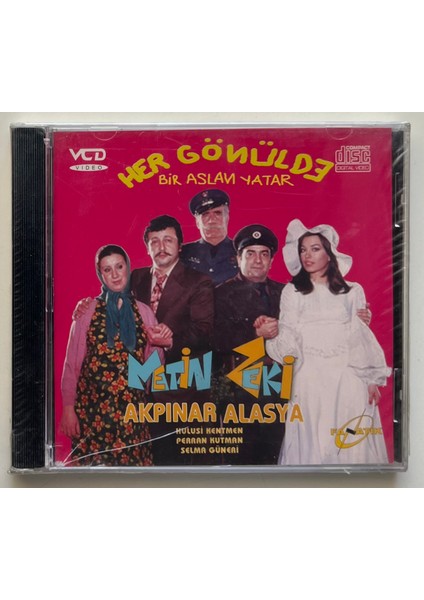 Her Gönülde Bir Aslan Yatar Metin Akpınar Zeki Alasya CD (Jelatininde Sıfır Orjnal Dönem Baskı Vcd)