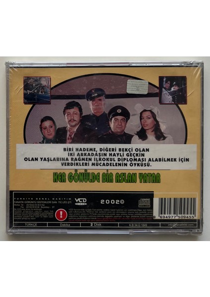 Her Gönülde Bir Aslan Yatar Metin Akpınar Zeki Alasya CD (Jelatininde Sıfır Orjnal Dönem Baskı Vcd)