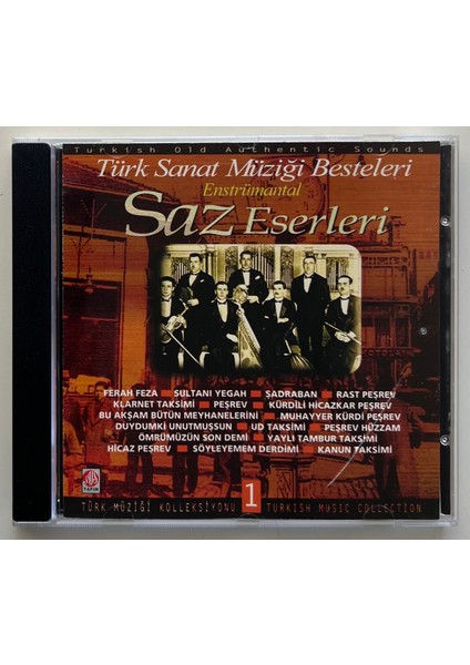 Enstrümantal Saz Eserleri CD (Orjnal Dönem Baskı Cd)