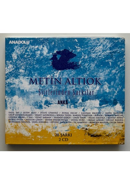 Metin Altıok Şiirinden Şarkılar 28 Şarkı 2 CD (Orjnal Dönem Baskı Cd)