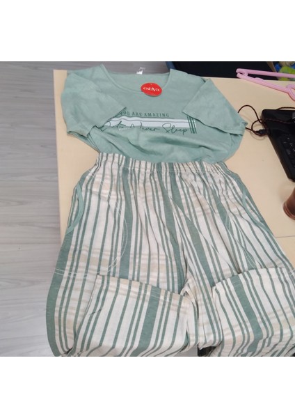 Kadın Kısa Kollu Penye Pijama Takımı modelleri