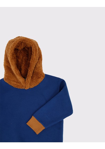 Çocuk Unisex Peluş Detaylı Kışlık Kapüşonlu Üst fiyatları