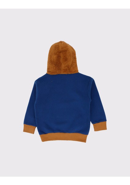 Çocuk Unisex Peluş Detaylı Kışlık Kapüşonlu Üst modelleri