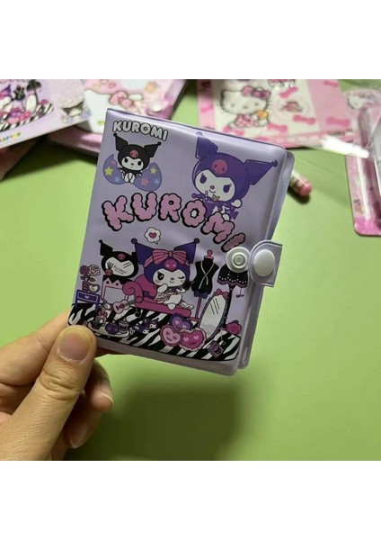 Hediye Vakti Kawaii Sanrioo Kuromi Karakterler Mini Defter Kalem Set