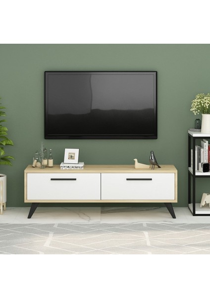 Melisadh Tv Ünitesi 120 cm Safirmeşe-Beyaz