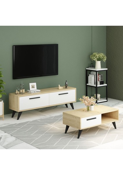 Melisadh Tv Ünitesi 120 cm Safirmeşe-Beyaz
