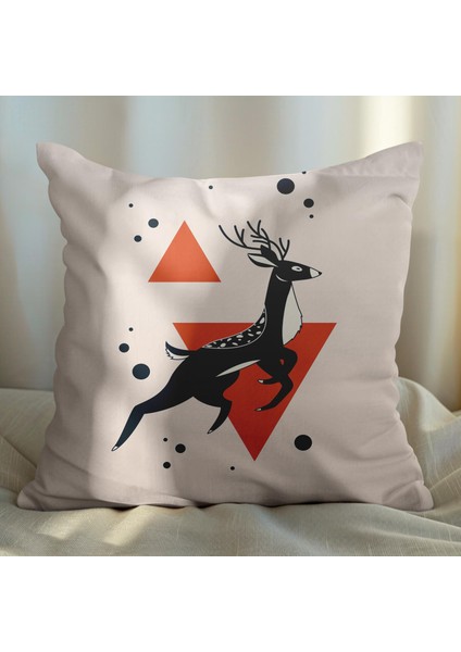 Geyik Tasarımlı 4'lü Yastık Içi ve Kırlent Kılıfı 45CM 113637 modelleri