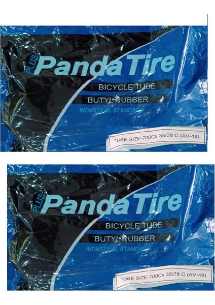 Plus Panda 28 Jant 700X35C - 700X45C Bisiklet Iç Lastiği Av 48 mm Motor Sibop x 2 Adet
