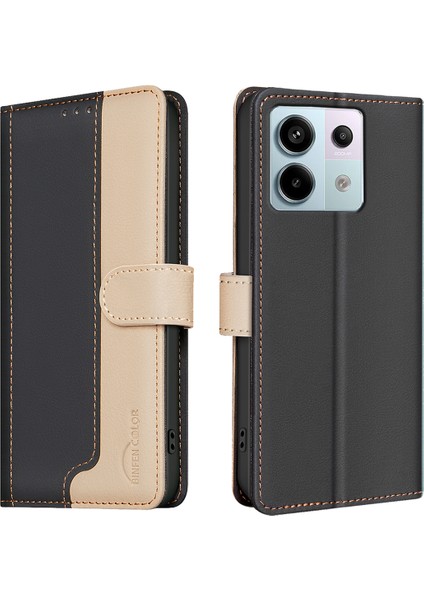 Xiaomi Poco X6 5g / Redmi Note 13 Pro 5g Deri Standlı Telefon Kapağı (Yurt Dışından)