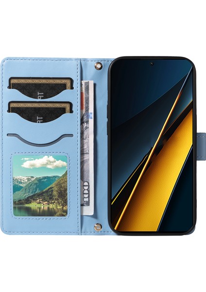 Xiaomi Poco X6 Pro 5g Cüzdan Askılı Eşkenar Dörtgen Deri Telefon Kılıfı (Yurt Dışından) modelleri