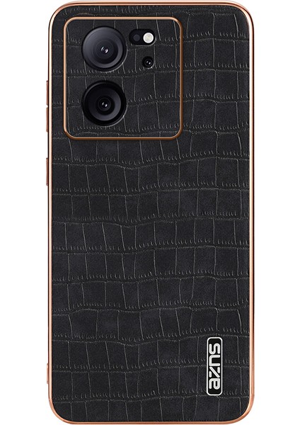 Xiaomi 13T / 13T Pro Timsah Dokulu Galvanik Pu+Tpu Telefon Kapağı (Yurt Dışından)