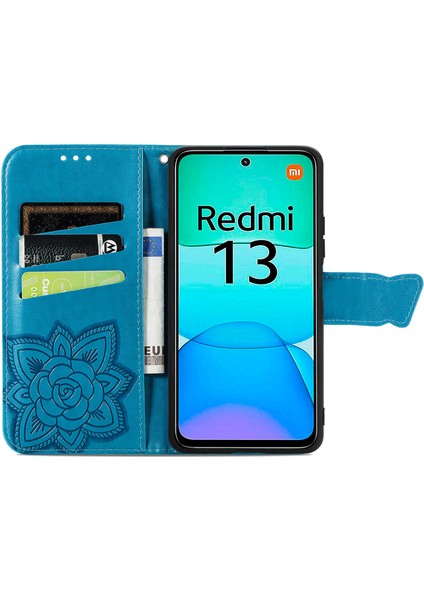 Redmi 13 Standı Pu Deri Telefon Kapağı (Yurt Dışından) fiyatları