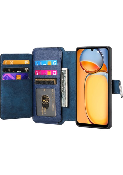 Redmi 13C 4g / Poco C65 4g Deri Çıkarılabilir Manyetik Telefon Kapağı (Yurt Dışından)