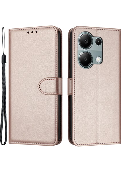 Redmi Note 13 Pro 4g / Poco M6 Pro 4g Deri Standlı Cüzdan Telefon Kapağı (Yurt Dışından)