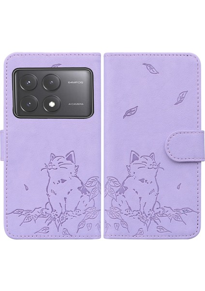 Xiaomi Poco X6 5g / Redmi Note 13 Pro 5g Cüzdan Deri Telefon Kılıfı (Yurt Dışından)