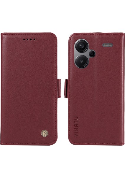 Redmi Note 13 Pro+ 5g Cüzdan Standı Deri Telefon Kılıfı (Yurt Dışından)