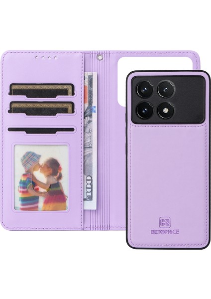 Xiaomi Poco F6 Pro 5g Pu Deri Cüzdan Telefon Kılıfı (Yurt Dışından)