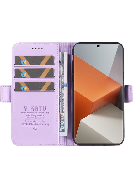 Redmi Note 13 Pro+ 5g Cüzdan Standı Deri Telefon Kılıfı (Yurt Dışından)