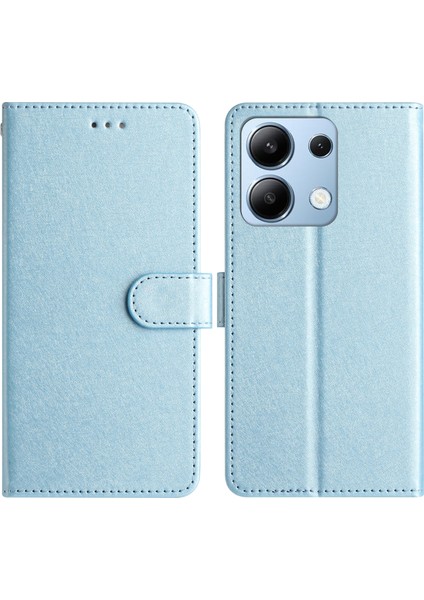 Redmi Note 13 4g Ipek Doku Deri Tpu Iç Kabuk Flip Telefon Kapağı (Yurt Dışından)