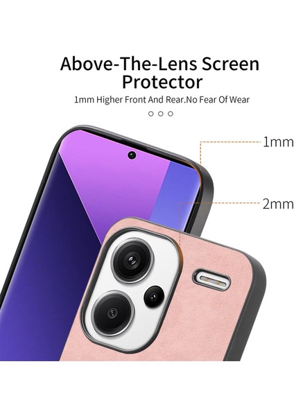 Redmi Note 13 Pro+ Magsafe ile Uyumlu 5g Deri Ten-Dokunmatik Telefon Kılıfı (Yurt Dışından)