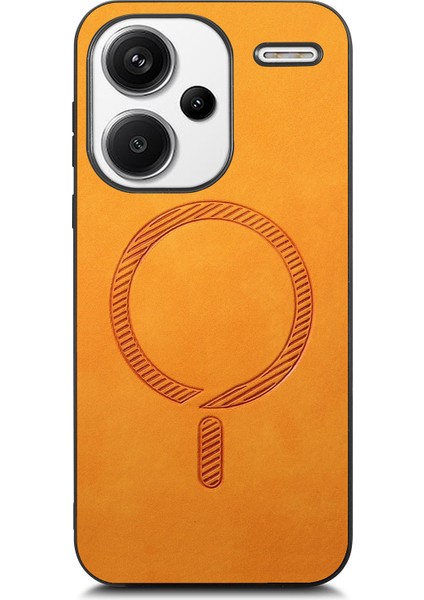 Redmi Note 13 Pro+ Magsafe ile Uyumlu 5g Deri Ten-Dokunmatik Telefon Kılıfı (Yurt Dışından)
