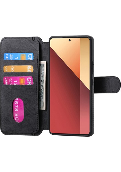 Redmi Note 13 Pro 4g / Poco M6 Pro 4g Ayrılabilir Cüzdan Telefon Kapağı (Yurt Dışından)
