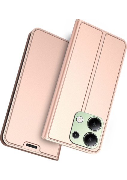 Redmi Note 13 4g Manyetik Adsorpsiyon Darbeye Dayanıklı Deri Telefon Kapağı (Yurt Dışından)
