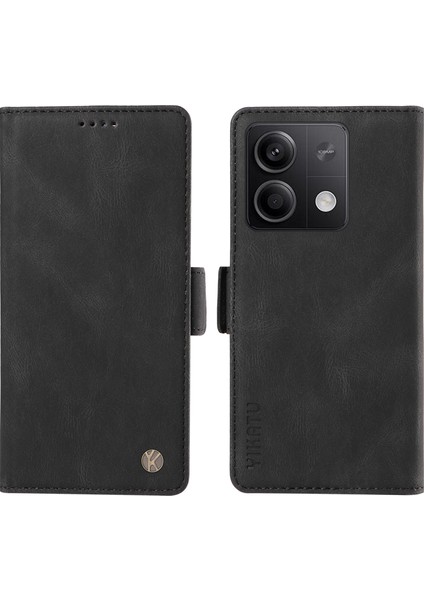 Xiaomi Poco X6 5g / Redmi Note 13 Pro 5g Cilt Dokunmatik Duygu Pu Deri Cüzdan Telefon Kapağı (Yurt Dışından)
