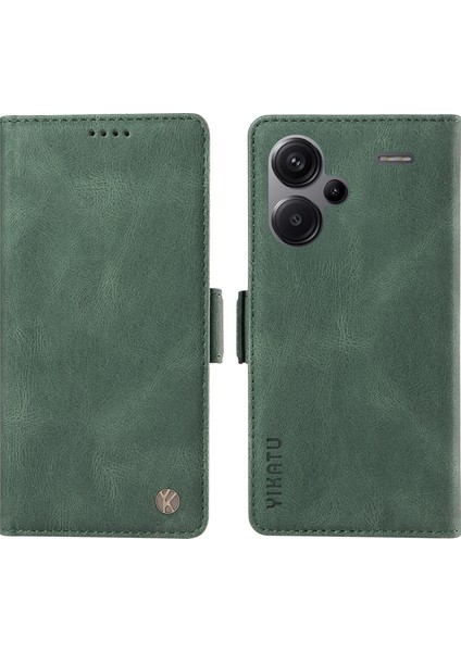 Redmi Note 13 Pro+ 5g Cilt Dokunma Duygusu Pu Deri Cüzdan Telefon Kapağı (Yurt Dışından)
