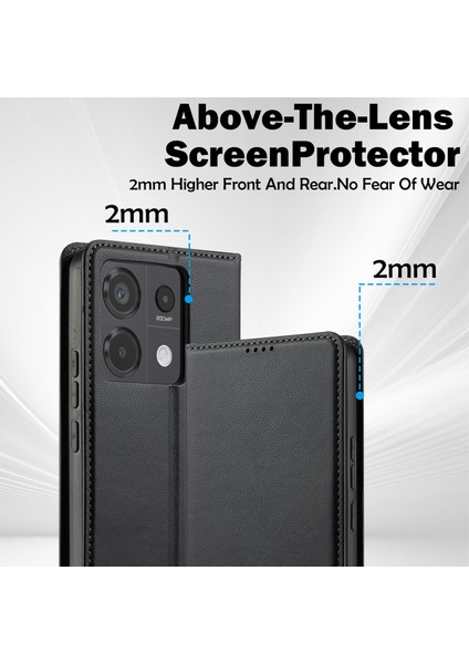 Redmi Note 13 4g Pu Deri Cüzdan Standı Koruyucu Telefon Kapağı (Yurt Dışından)