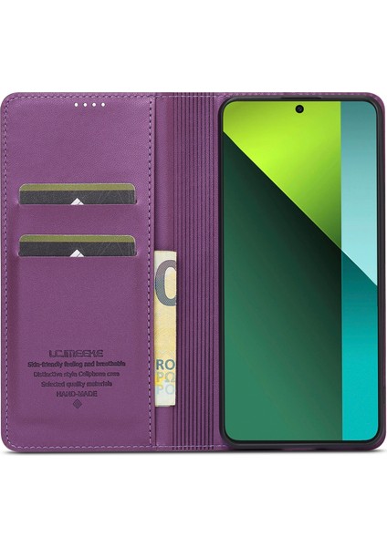 Redmi Note 13 4g Pu Deri Cüzdan Standı Koruyucu Telefon Kapağı (Yurt Dışından)