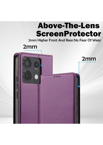 Redmi Note 13 4g Pu Deri Cüzdan Standı Koruyucu Telefon Kapağı (Yurt Dışından)