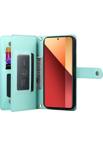 Xiaomi Poco M6 Pro 4g / Redmi Note 13 Pro 4g Cüzdan Fermuar Deri Telefon Kapağı (Yurt Dışından) fiyatları