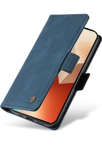 Xiaomi Poco X6 5g / Redmi Note 13 Pro 5g Cilt Dokunmatik Duygu Pu Deri Cüzdan Telefon Kapağı (Yurt Dışından)
