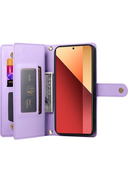 Xiaomi Poco M6 Pro 4g / Redmi Note 13 Pro 4g Cüzdan Fermuar Deri Telefon Kapağı (Yurt Dışından) fiyatları