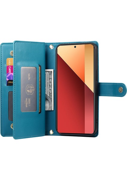 Xiaomi Poco M6 Pro 4g / Redmi Note 13 Pro 4g Cüzdan Fermuar Deri Telefon Kapağı (Yurt Dışından) fiyatları
