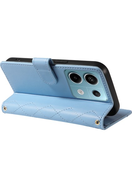 Xiaomi Poco X6 5g / Redmi Note 13 Pro 5g Cüzdan Eşkenar Dörtgen Deri Telefon Kılıfı Kayış (Yurt Dışından) indirimleri