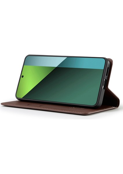 Xiaomi Poco X6 5g / Redmi Note 13 Pro 5g Pu Deri Cüzdan Halkalı Telefon Kılıfı Kapağı (Yurt Dışından) modelleri