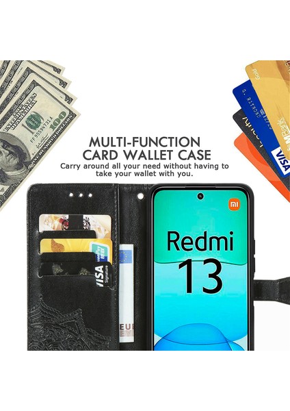 LR Joyful Redmi 13 Deri Telefon Kılıfı (Yurt Dışından)