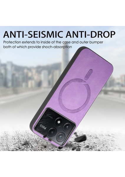 Xiaomi Poco X6 Pro 5g Deri Ten-Dokunmatik Telefon Kılıfı Magsafe ile Uyumlu (Yurt Dışından) indirimleri