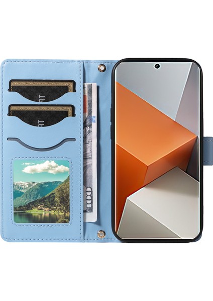 Redmi Note 13 Pro+ 5g Cüzdan Askılı Eşkenar Dörtgen Deri Telefon Kılıfı (Yurt Dışından) modelleri