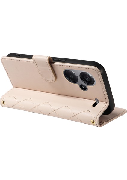 Redmi Note 13 Pro+ 5g Cüzdan Askılı Eşkenar Dörtgen Deri Telefon Kılıfı (Yurt Dışından) indirimleri