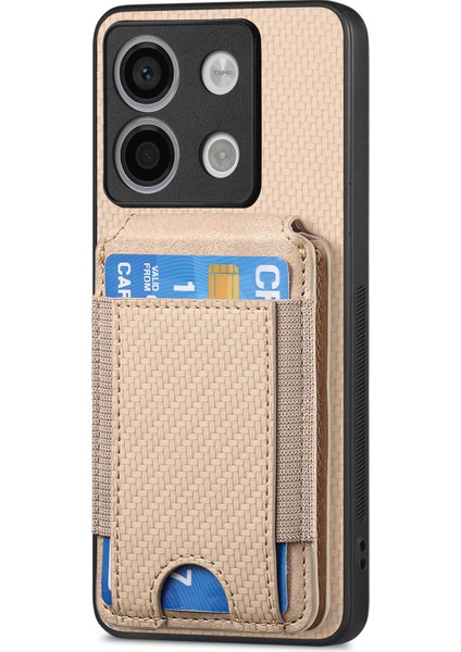 Xiaomi Poco X6 5g / Redmi Note 13 Pro 5g Kart Tutucu Anti Drop Deri Arka Kapak (Yurt Dışından)