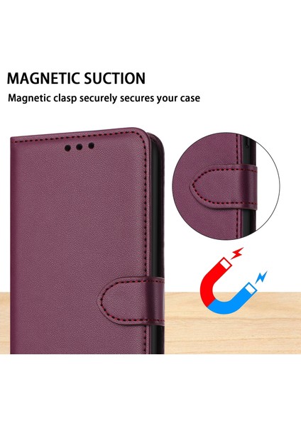 Redmi Note 13 Pro 5g / Poco X6 5g Cüzdan Deri Standlı Telefon Kapağı (Yurt Dışından)