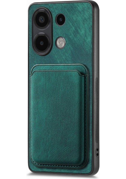 Redmi Note 13 4g Deri+Tpu Çıkarılabilir Kart Yuvalı Retro Telefon Kapağı (Yurt Dışından)