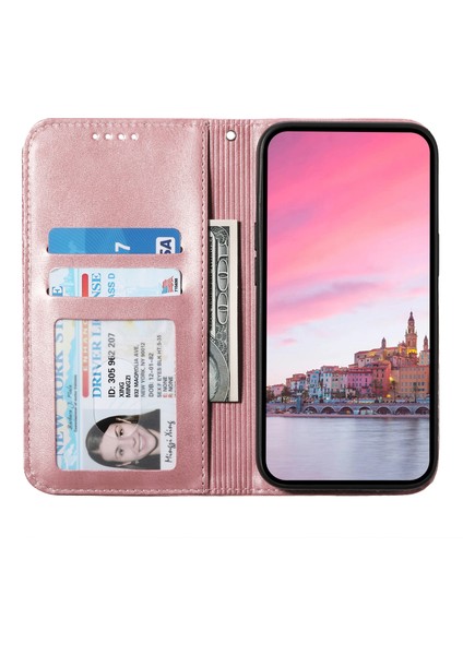 Redmi 13 / Note 13R 5g / Poco M6 4g Buzağı Dokusu Cüzdanlı Pu Deri Telefon Kılıfı (Yurt Dışından)