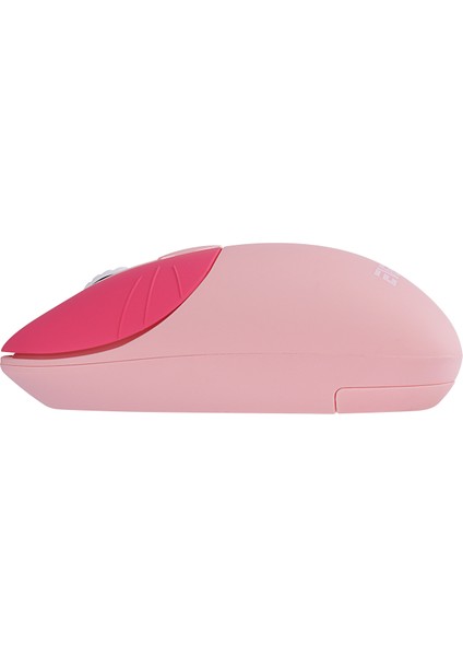 KM-6244 BUNNY Renkli Tuşlu Pembe 2.4 ghz + BT Kablosuz Q Multimedia Klavye + Mouse Set