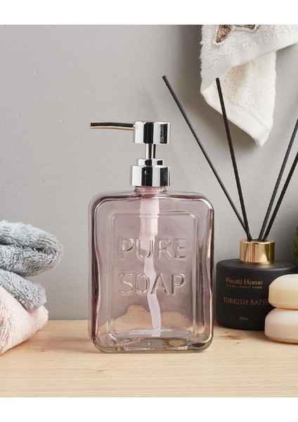 Cam Sıvı Sabunluk - Pure Soap - 500 ml - Kalın Cam